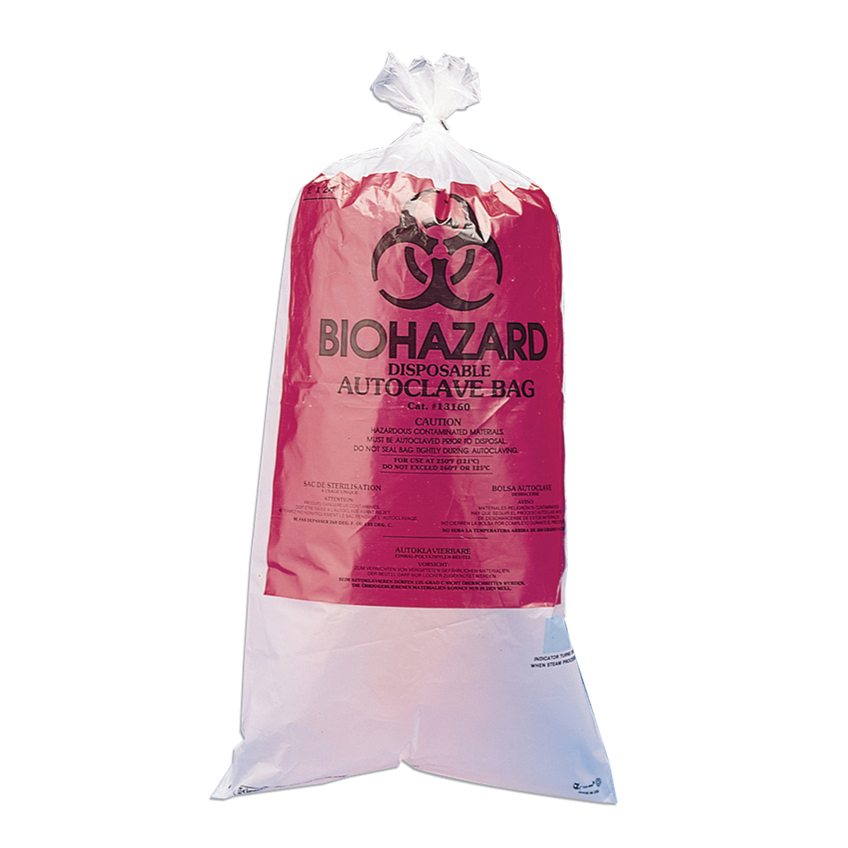 F131620009 Autoclavable, BioHazard Disposal Bags with Warning Label